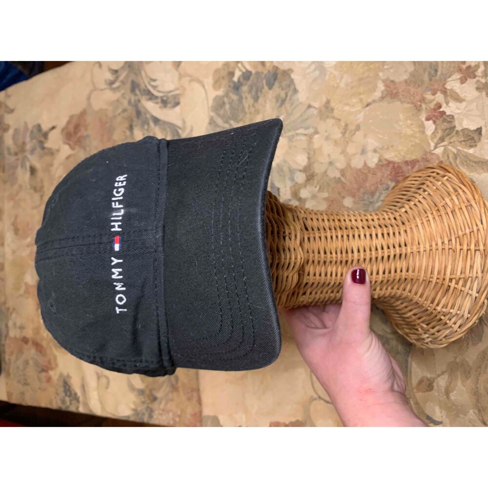 Tommy Hilfiger Black Streetwear Baseball Cap One Size Gorpcore Hat